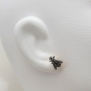 Pendientes abejas de plata