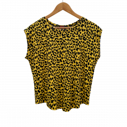 Camiseta leopardo amarillo