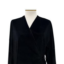 Blusa-kimono terciopelo negro