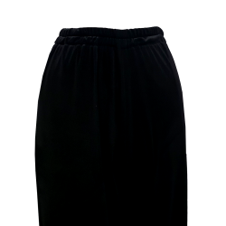 Pantalón cintura elástica terciopelo negro