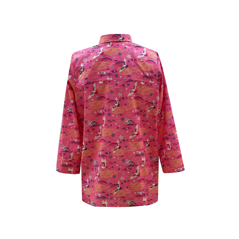 Camisa Tsuru rosa