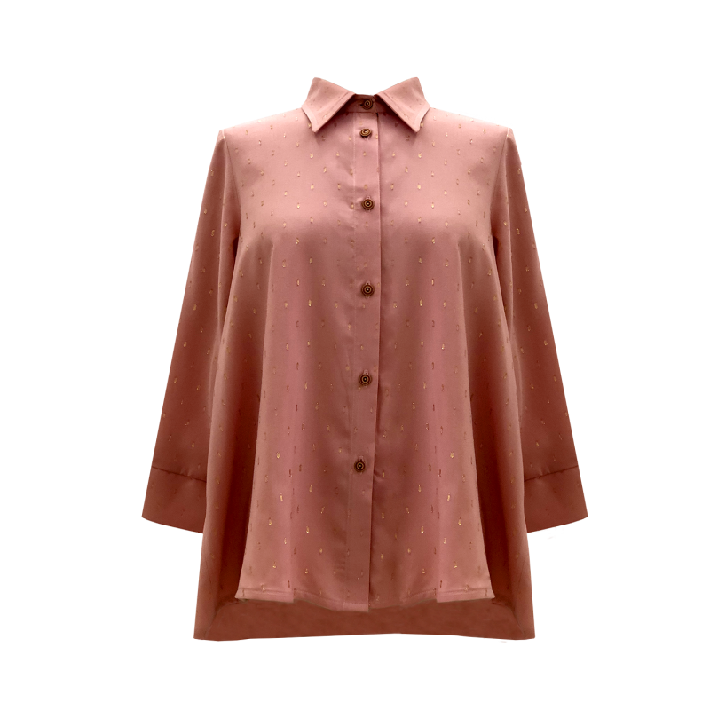 Camisa capa rosa lurex