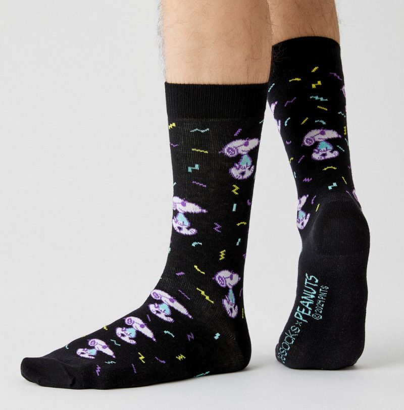 Calcetines Snoopy Fun Negro