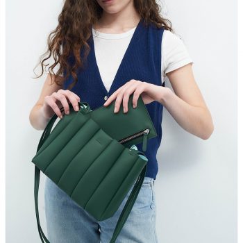 Bolso tote Shell D5 verde