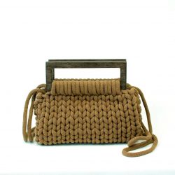 Bolso trenzado Vera moka
