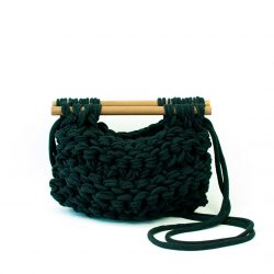 Bolso trenzado negro