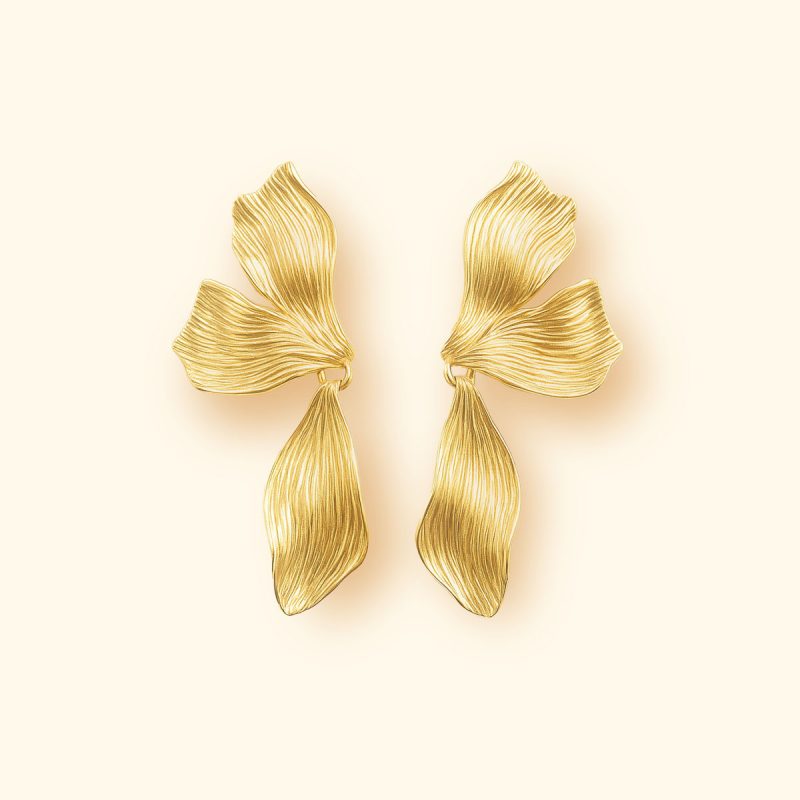 PENDIENTES ORQUIDEAS SIMPLES CLARAS