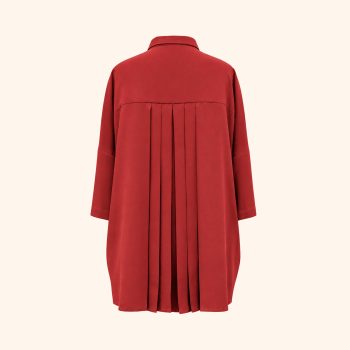 Camisa pliegues Teja