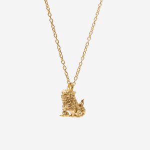 Colgante León de Fu macho oro