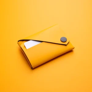 Yellow Recycled Leather