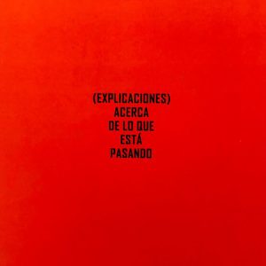 Libro (Explicaciones) acerca de lo que está pasando