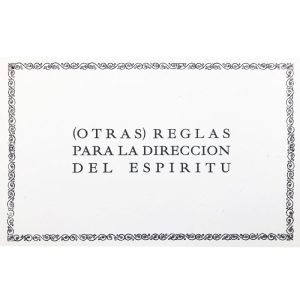 Libro ( Otras ) Reglas para la dirección del espíritu