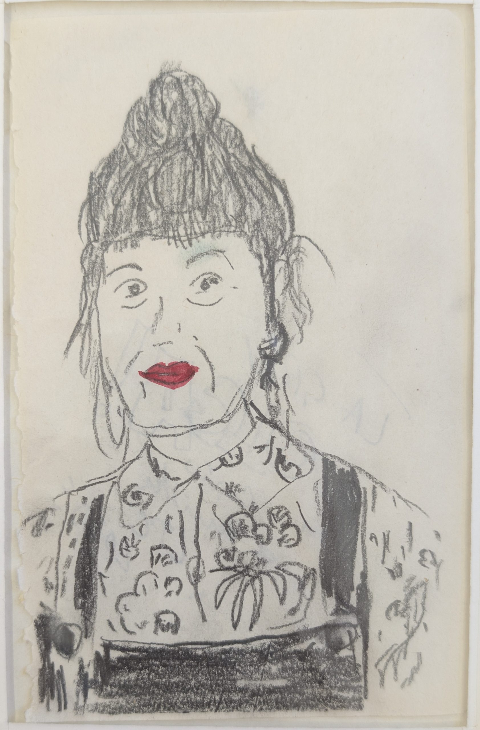 Retrato dibujado de Olga