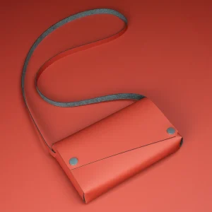 Red Bag Recycled Leather