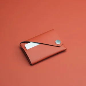 Red Recycled Leather
