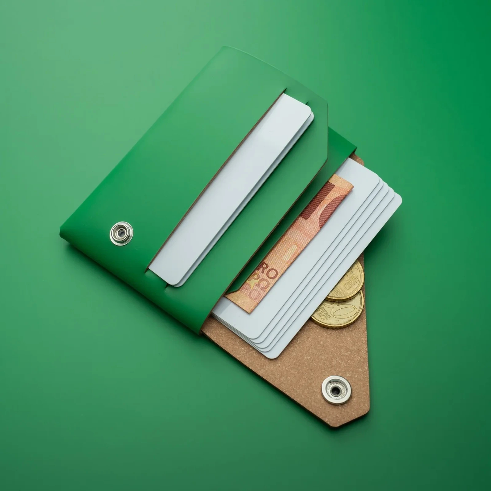Lush Green Recycled Leather - Image 2