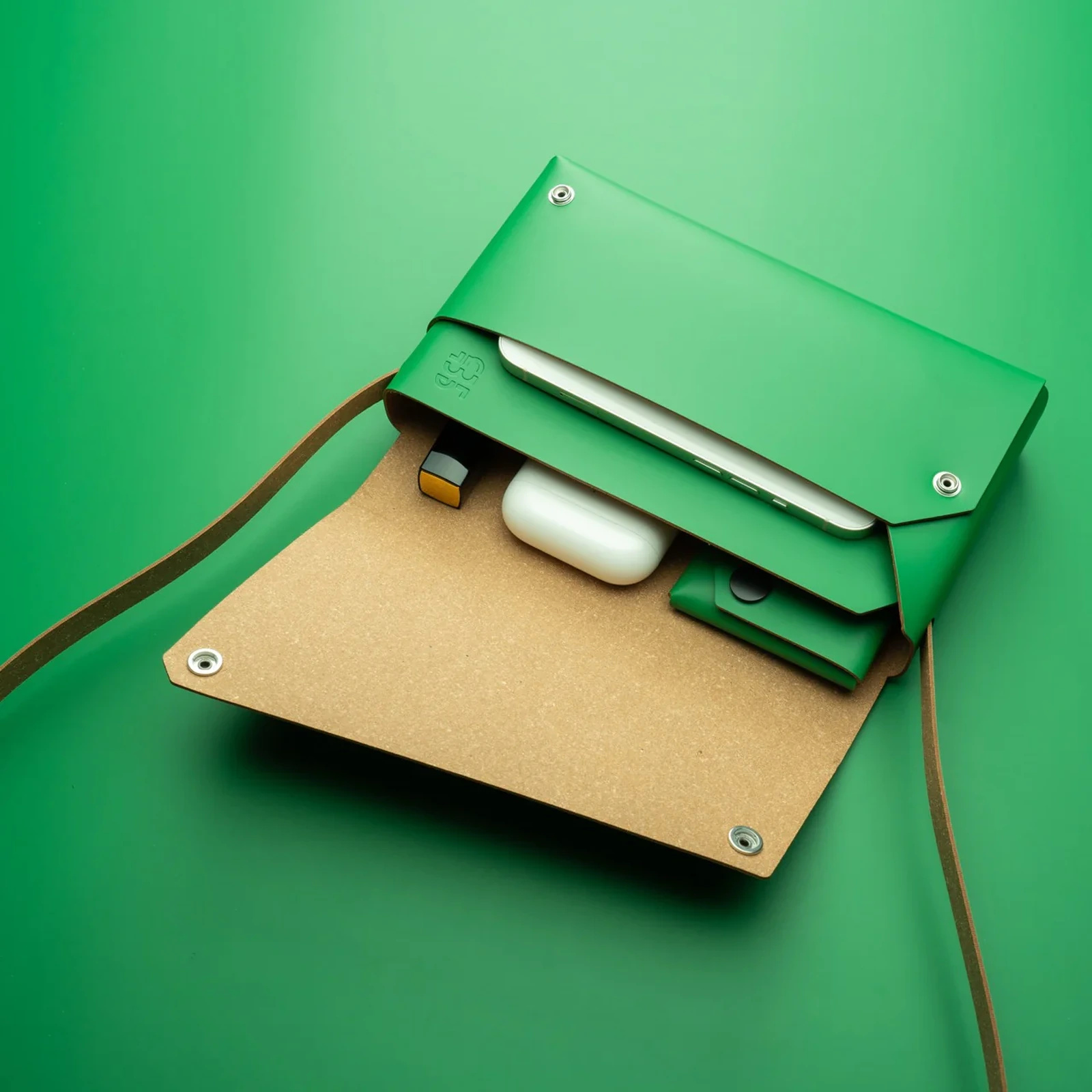 Green Bag Recycled Leather - Imagen 3