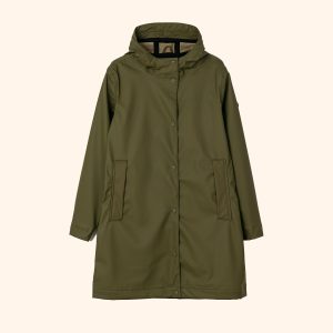Chaqueta impermeable Tantä Istap Olive Night en verde oliva oscuro